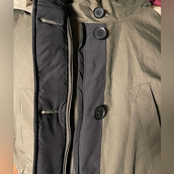 ANDREW MARC REVERSIBLE PARKA COAT QUILTED HOODED WENONAH WOMEN GREEN/BLACK SMALL - Picture 12 of 16